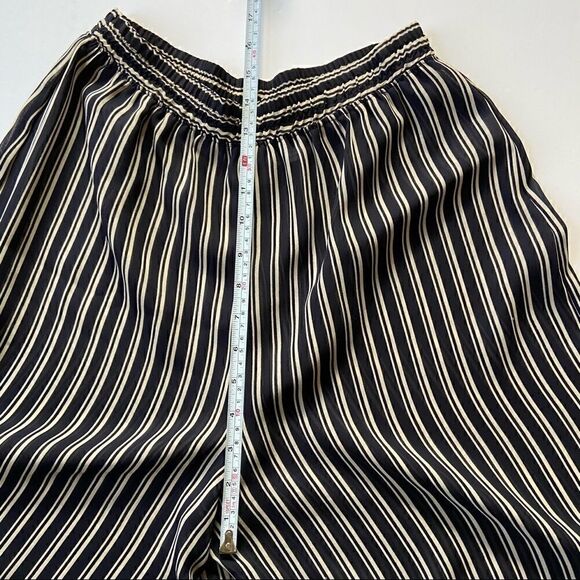 Express High Waist  Sheer Wide Leg Striped Crop - Picture 3 of 6